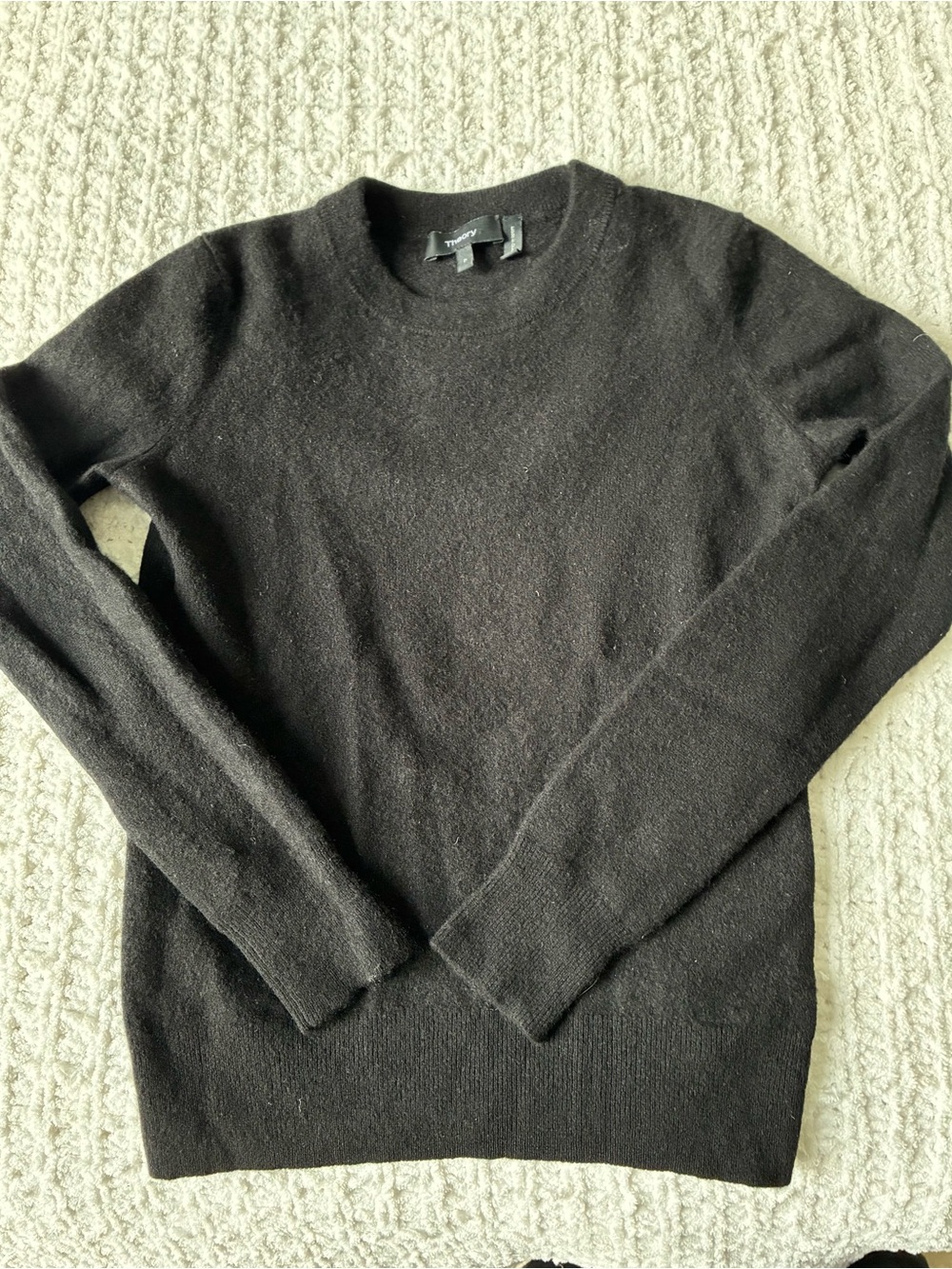 Theory Black Women's Crewneck Sweater